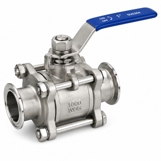 3-Piece Welded Ball Valve Stainless Steel
