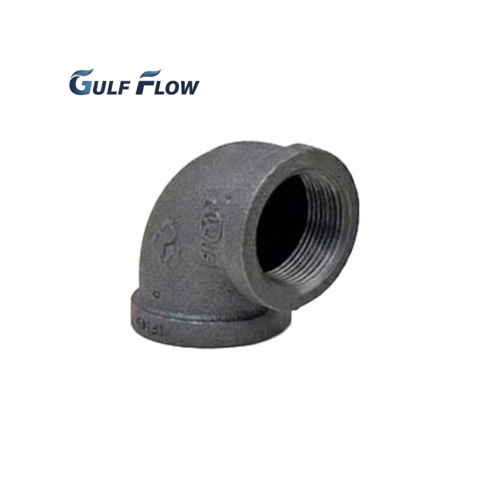 Black Iron 90 Degree Elbow Threaded Pipe Fitting for Industrial and Plumbing Applications in Qatar
