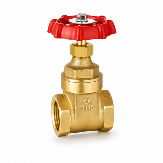 Durable brass gate valve with handwheel for industrial pipeline flow isolation systems in Qatar.