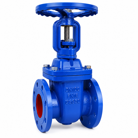 BS5163 Metal Seated Rising Stem (RS) Gate Valve, PN16, high-durability industrial valve for piping systems in Qatar, supplied by Gulfflow.