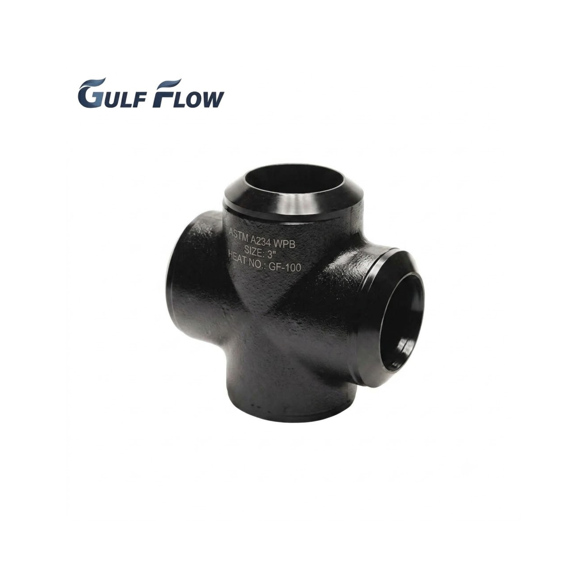 Carbon steel butt-weld cross fitting for industrial, oil and gas, fire protection, and pipeline systems in Qatar