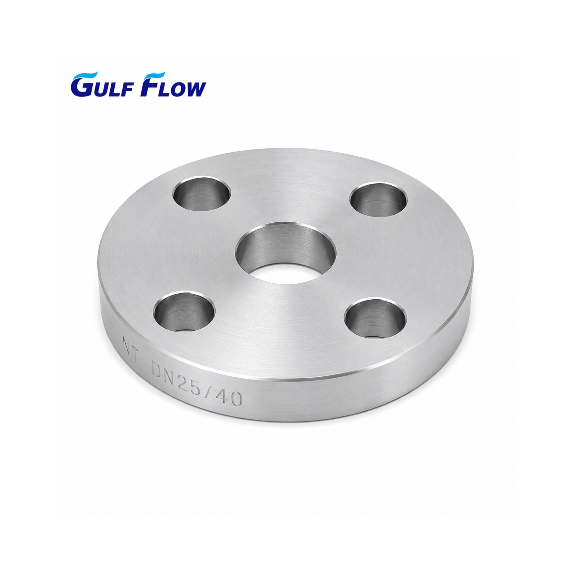 EN1092-1 Type 01A PN10/16 stainless steel plate flange for industrial piping systems in Qatar.