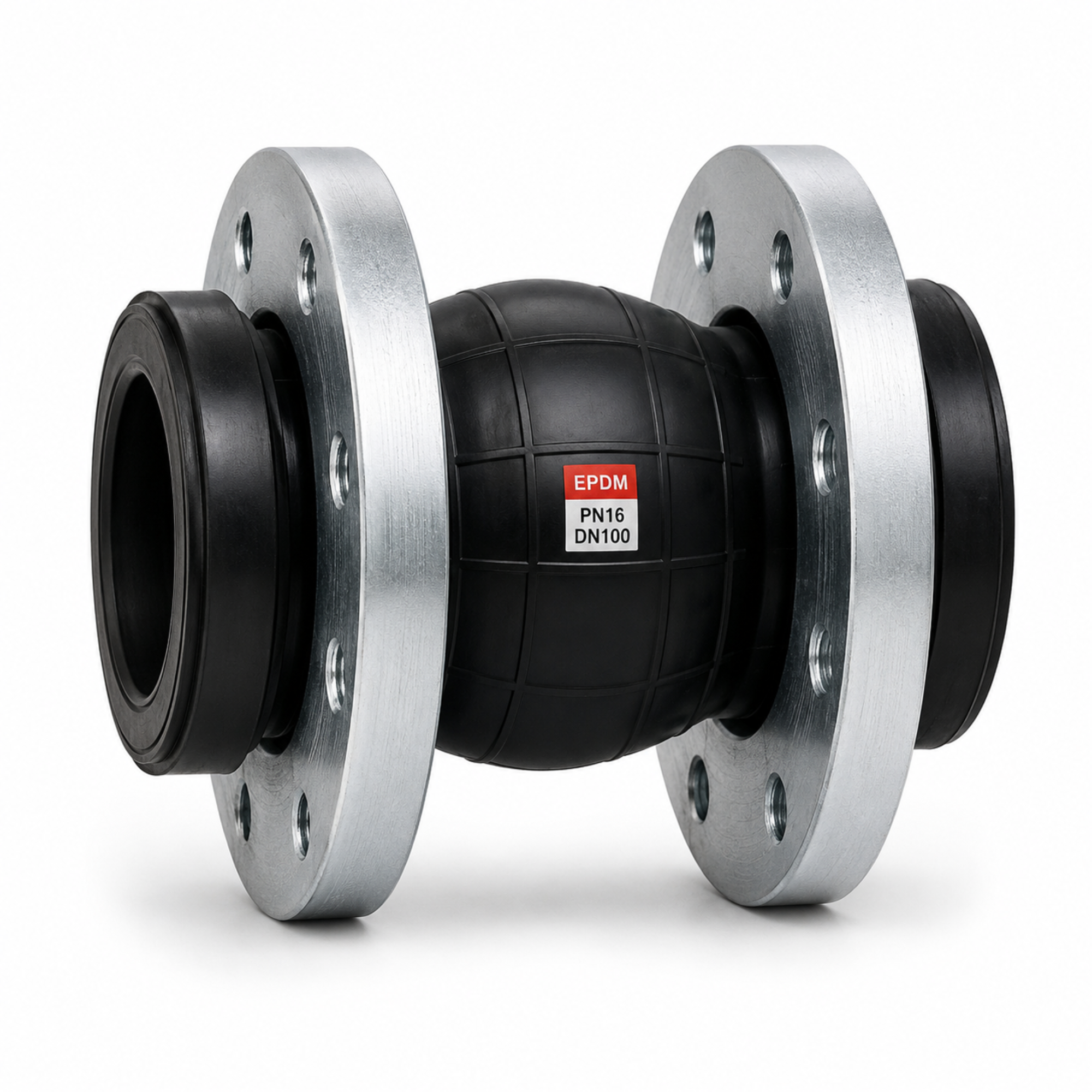 Flanged rubber expansion joint for vibration control and industrial pipeline systems in Qatar