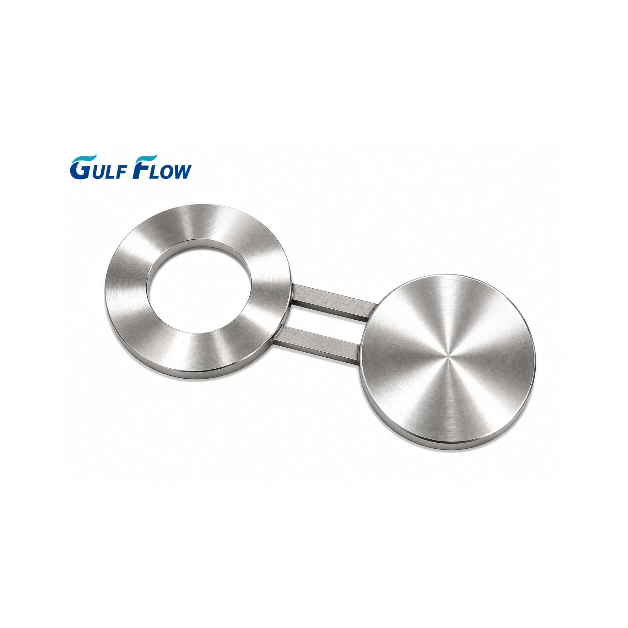 Forged spectacle blind flange for pipeline isolation in Qatar industrial projects.