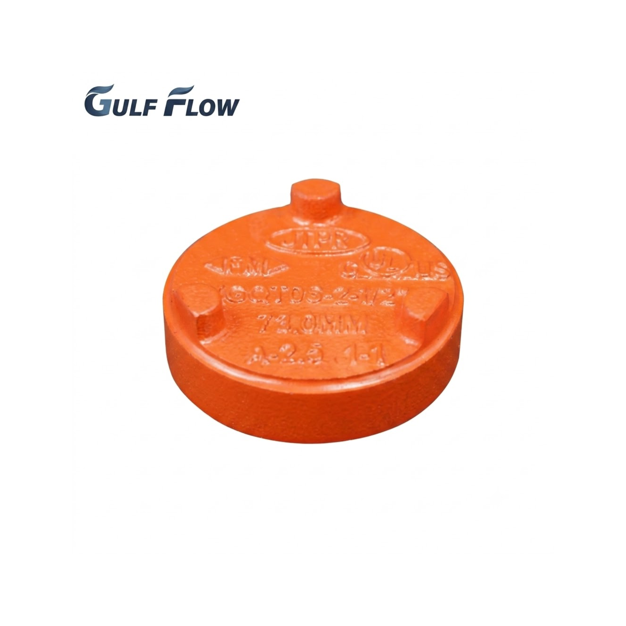 Grooved cap ductile iron pipe fitting for fire fighting, HVAC, plumbing, and industrial piping systems in Qatar