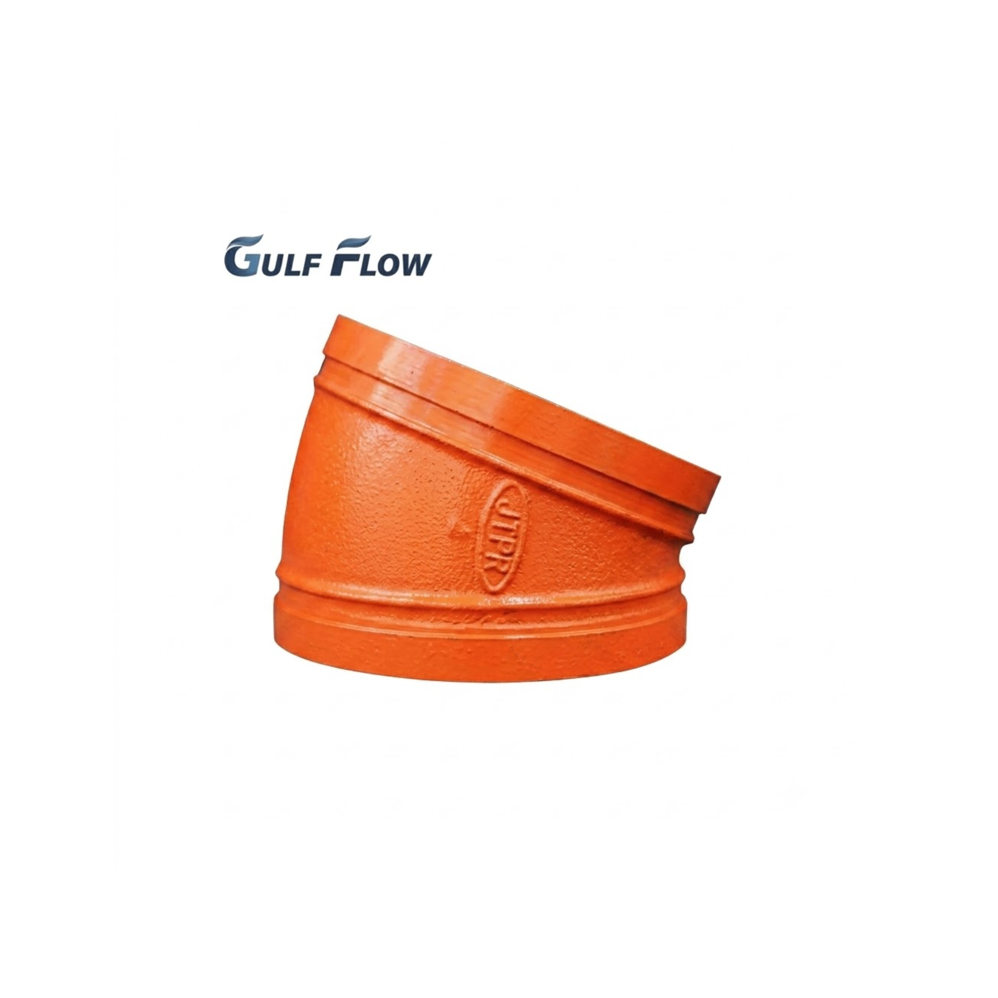 Grooved 22.5 Degree Ductile Iron Elbow for fire protection, HVAC, chilled water, water supply, and industrial piping systems in Doha Qatar