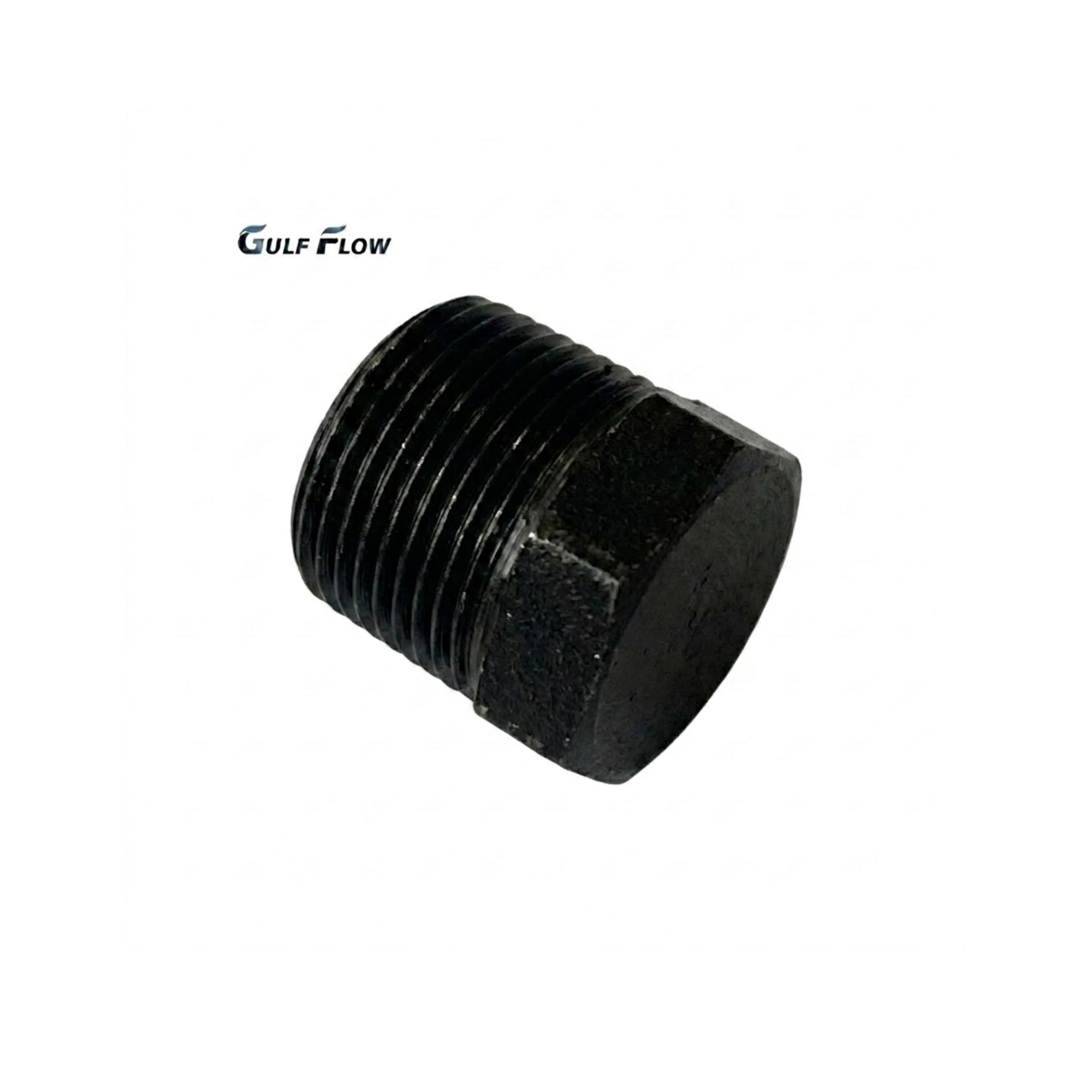 Black Hexagon Plug Threaded Pipe Fitting ASTM A53 A106 UL FM Approved Carbon Steel Hex Head Pipe Plug for Fire Fighting Plumbing HVAC Water Supply and Industrial Applications in Qatar
