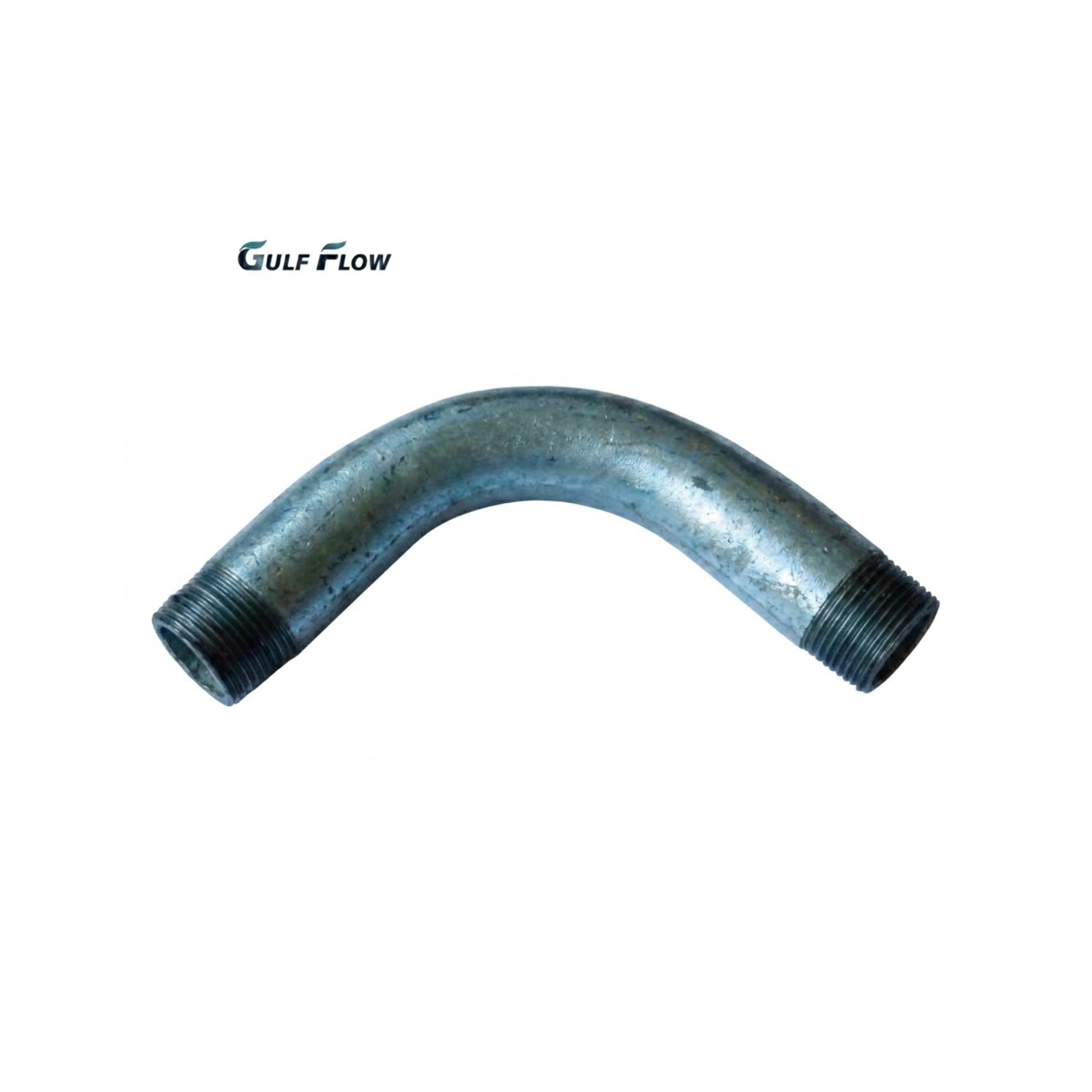 Gulf Flow hot-dip galvanized steel 90 degree male to male threaded bend pipe fitting for industrial suppliers in Qatar