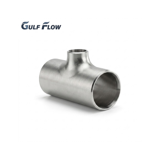 Stainless steel butt-weld reducing tee for industrial, oil and gas, fire protection, and pipeline systems in Qatar