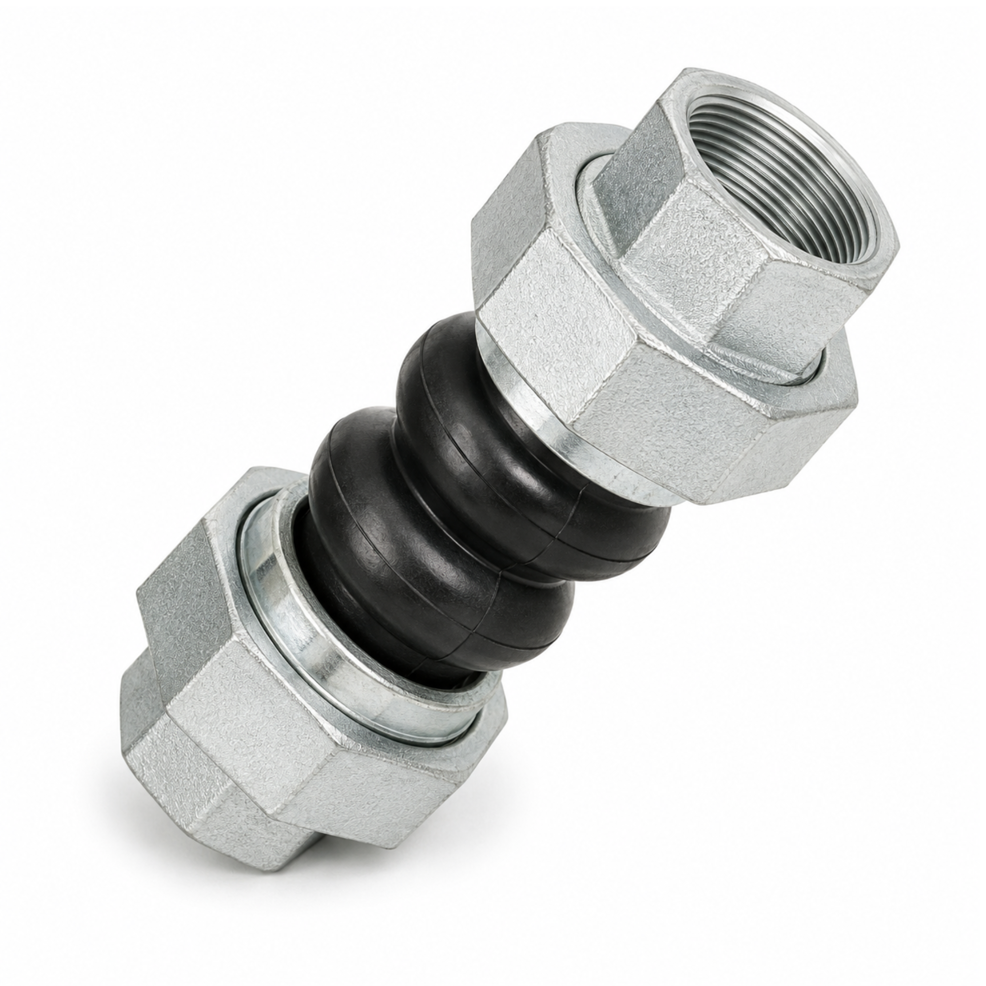 Threaded rubber expansion joint for vibration control and industrial pipeline systems in Qatar