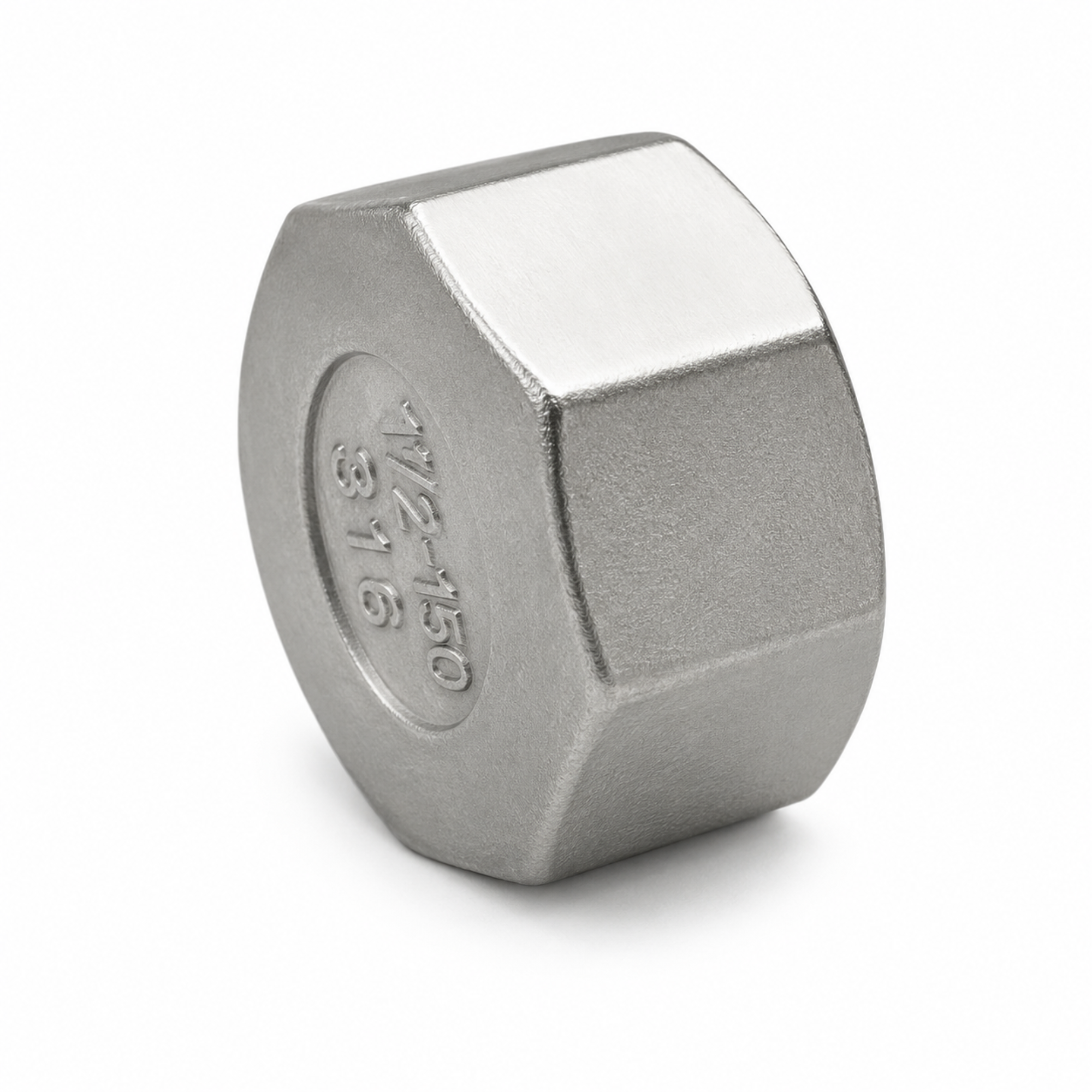 150LB carbon steel threaded hex cap pipe fitting with external hexagonal head for sealing pipeline ends in Qatar.