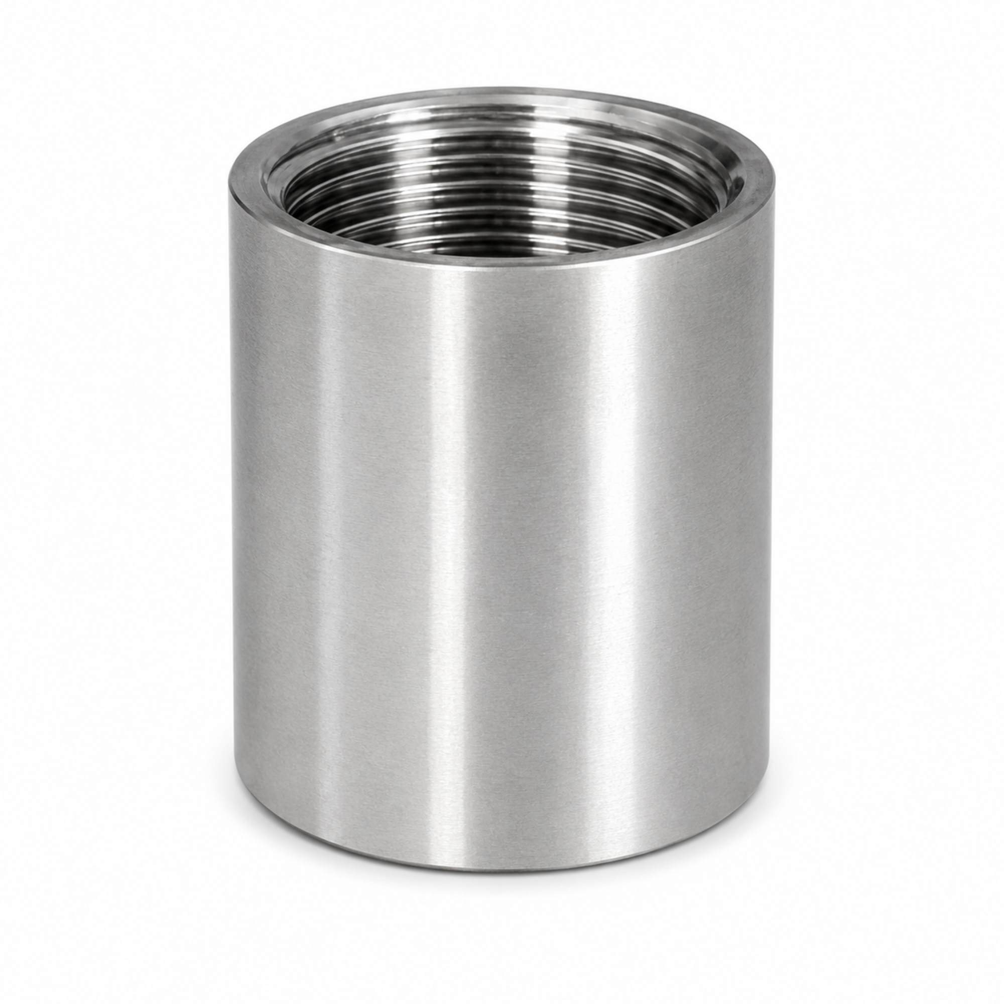 150LB carbon steel round coupling pipe fitting for industrial threading systems in Qatar.