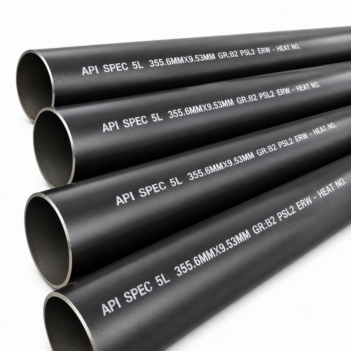 API 5L Grade B seamless and welded line pipe for oil and gas transmission projects in Qatar.