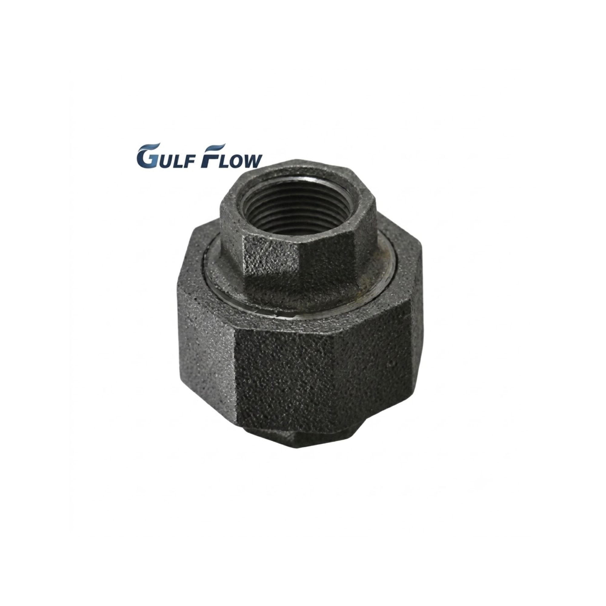 Black Iron Union Threaded Pipe Fitting for Industrial and Plumbing Applications in Qatar