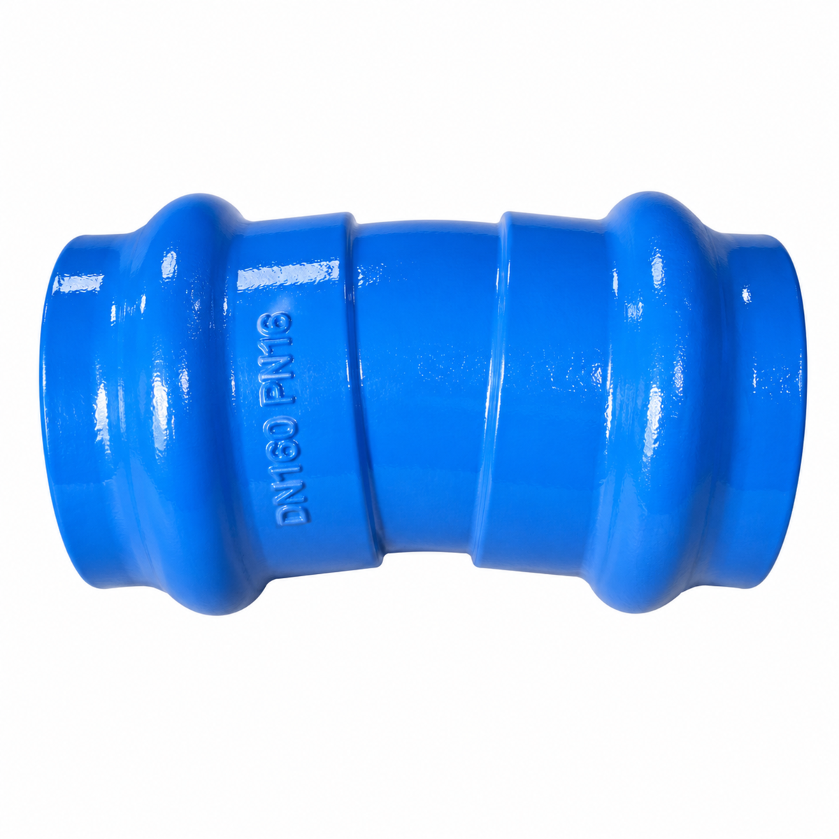 Double Socket 11.25 Degree Bend PN16 Ductile Iron Fitting in qatar