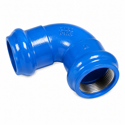 Double Socket 90 Degree Bend PN16 Ductile Iron Fitting in qatar