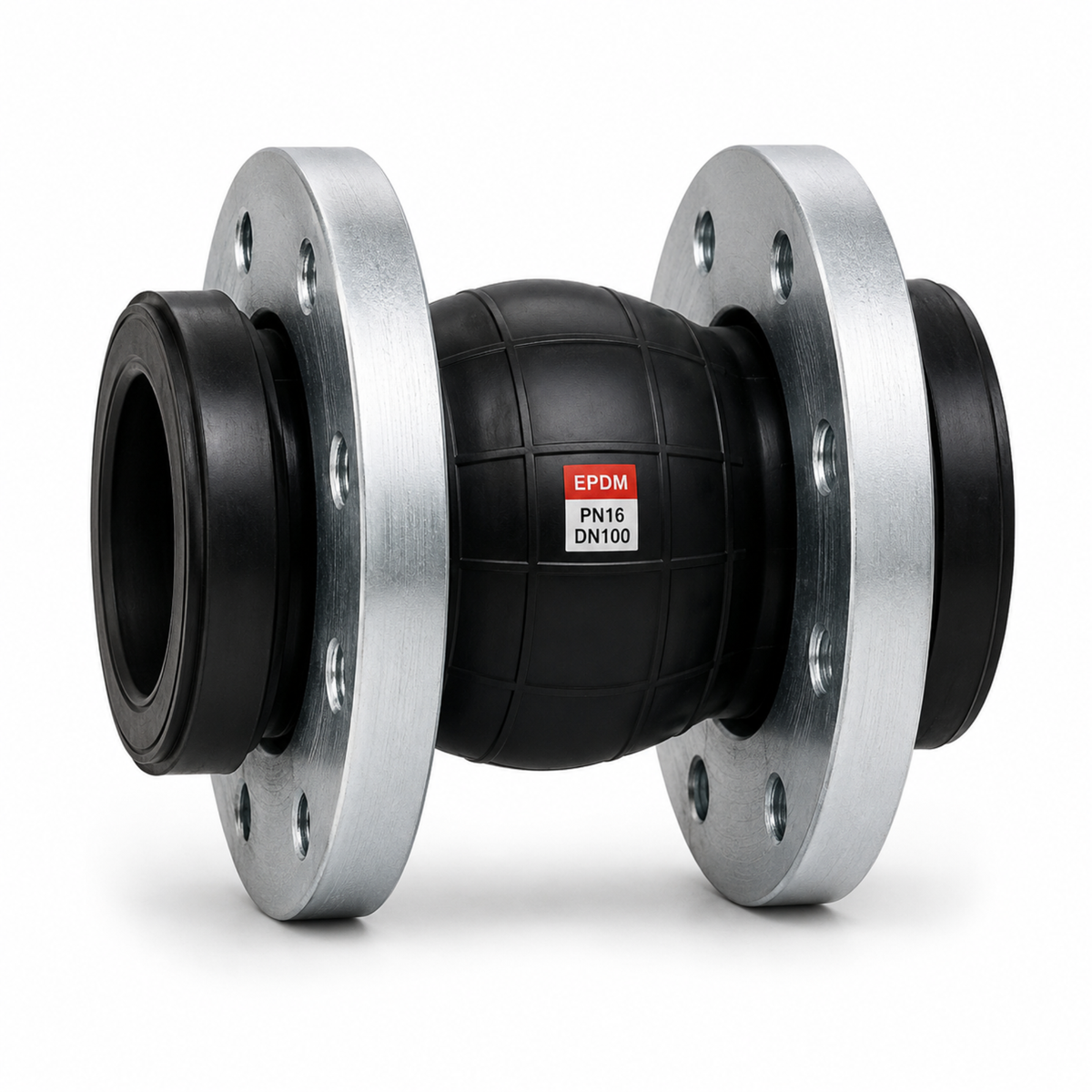Flanged rubber expansion joint for vibration control and industrial pipeline systems in Qatar