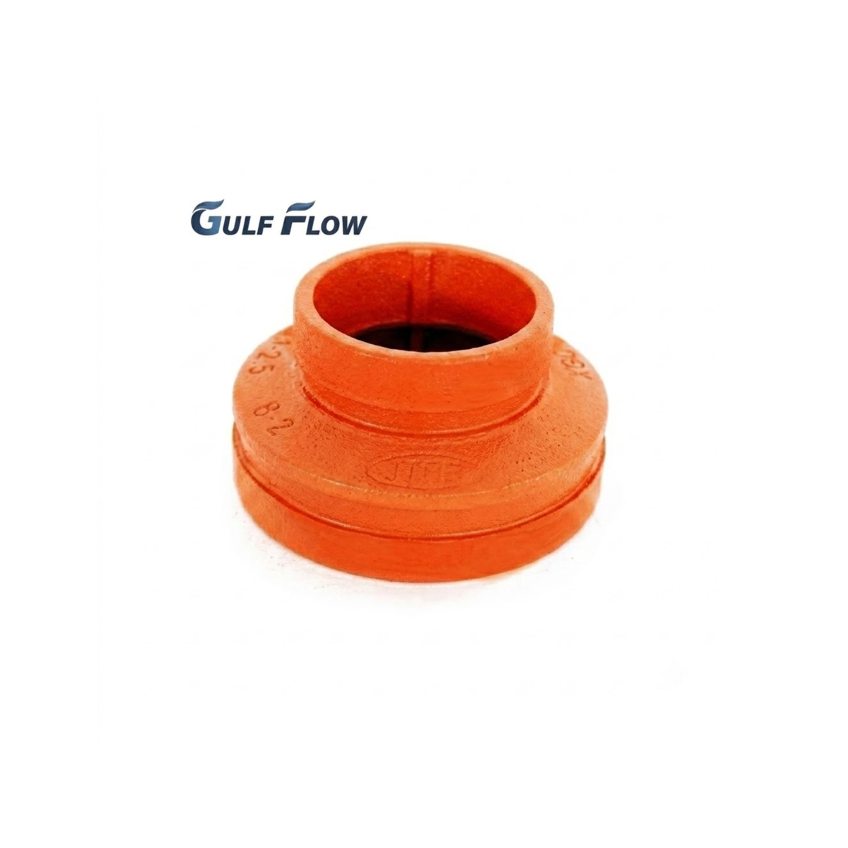 Grooved concentric reducer ductile iron pipe fitting for fire fighting, HVAC, plumbing, and industrial piping in Qatar