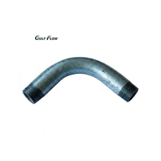 Gulf Flow hot-dip galvanized steel 90 degree male to male threaded bend pipe fitting for industrial suppliers in Qatar