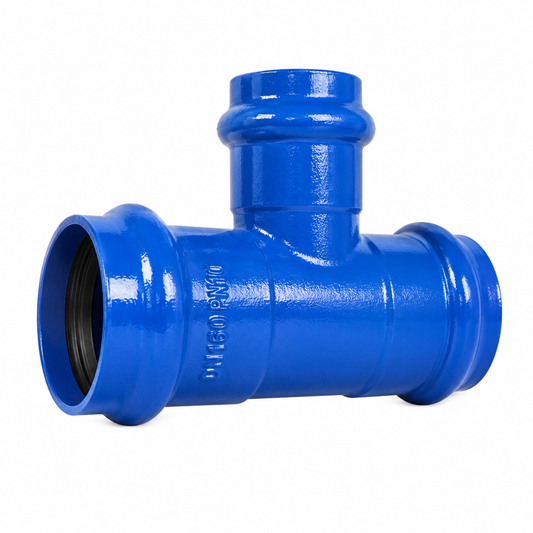 Reducing Socket Tee PN10 PN16 Ductile Iron Pipe Fittings qatar