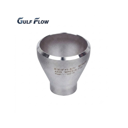 Stainless steel butt-weld concentric reducer for industrial, oil and gas, fire protection, and pipeline systems in Qatar