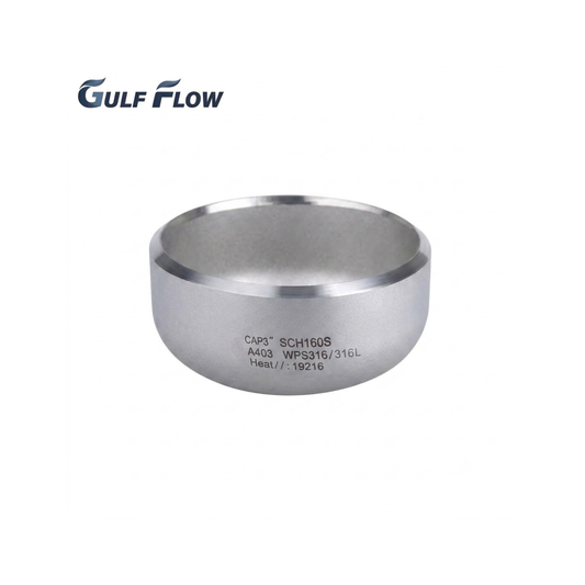 Stainless steel butt-weld end cap for industrial, oil and gas, fire protection, and pipeline systems in Qatar