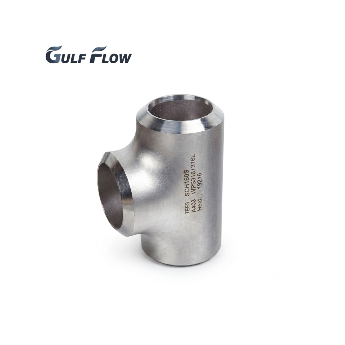 Stainless steel butt-weld equal tee for industrial, oil and gas, fire protection, and pipeline systems in Qatar